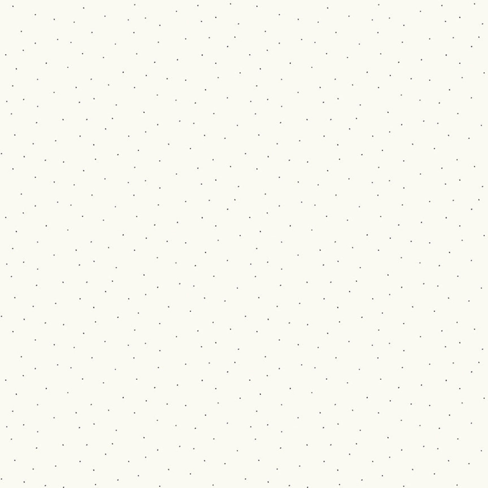 White background with black polka dots