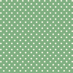 Pattern of white polka dots on a green background