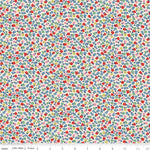 Small floral pattern fabric with a ruler at the bottom
