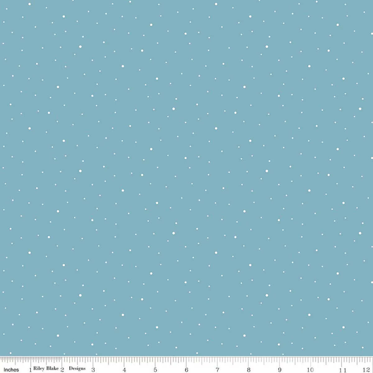 Medium blue background with white dots