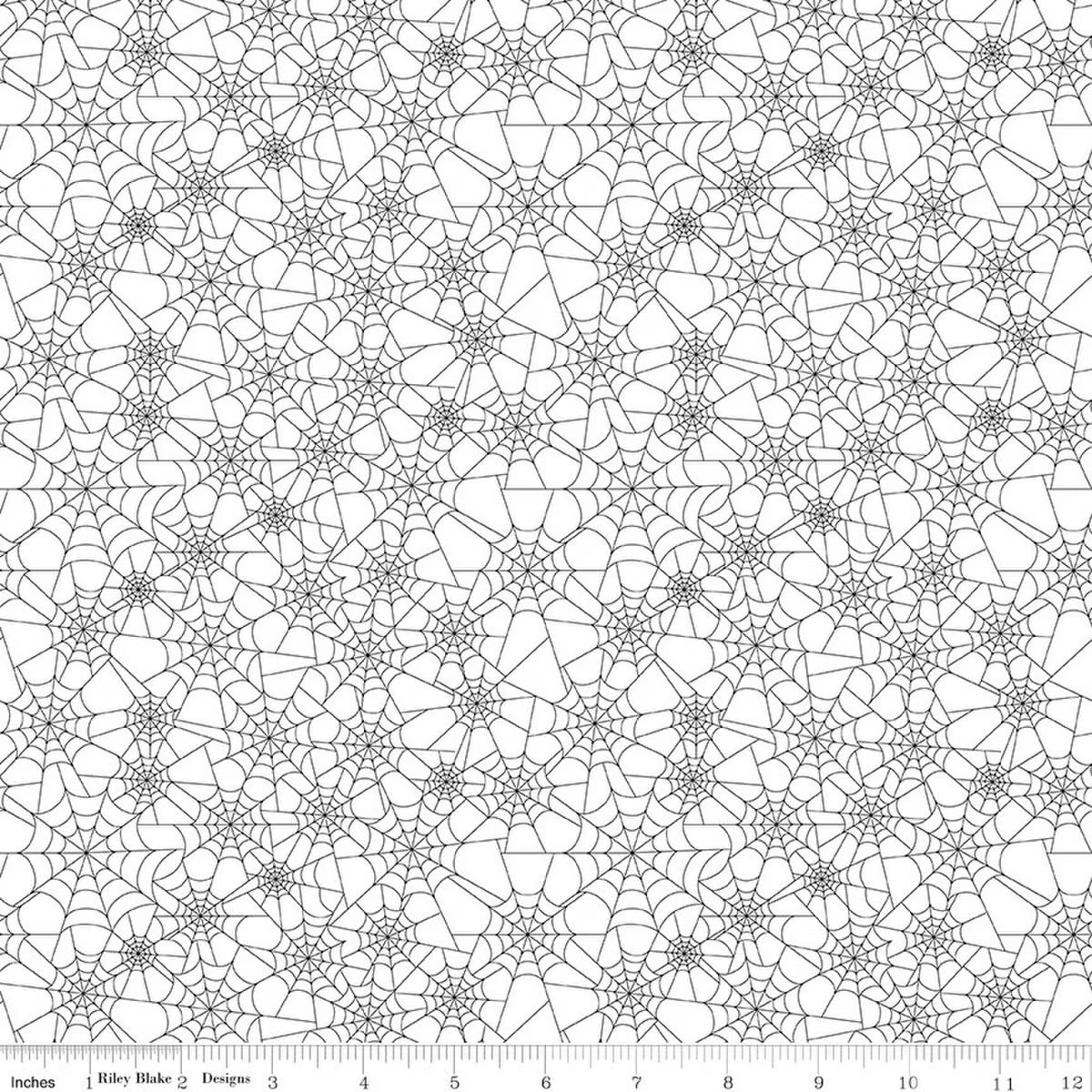 Seasonal Basics - Spider Webs - White