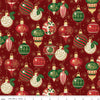 Poinsettias at Christmas - Ornaments - Red Foil