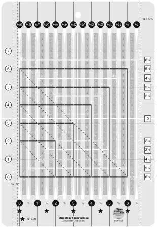 Creative Grids Stripology Mini Quilt Ruler