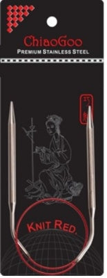 CG Knit Red - 16" Circular Needles - #9