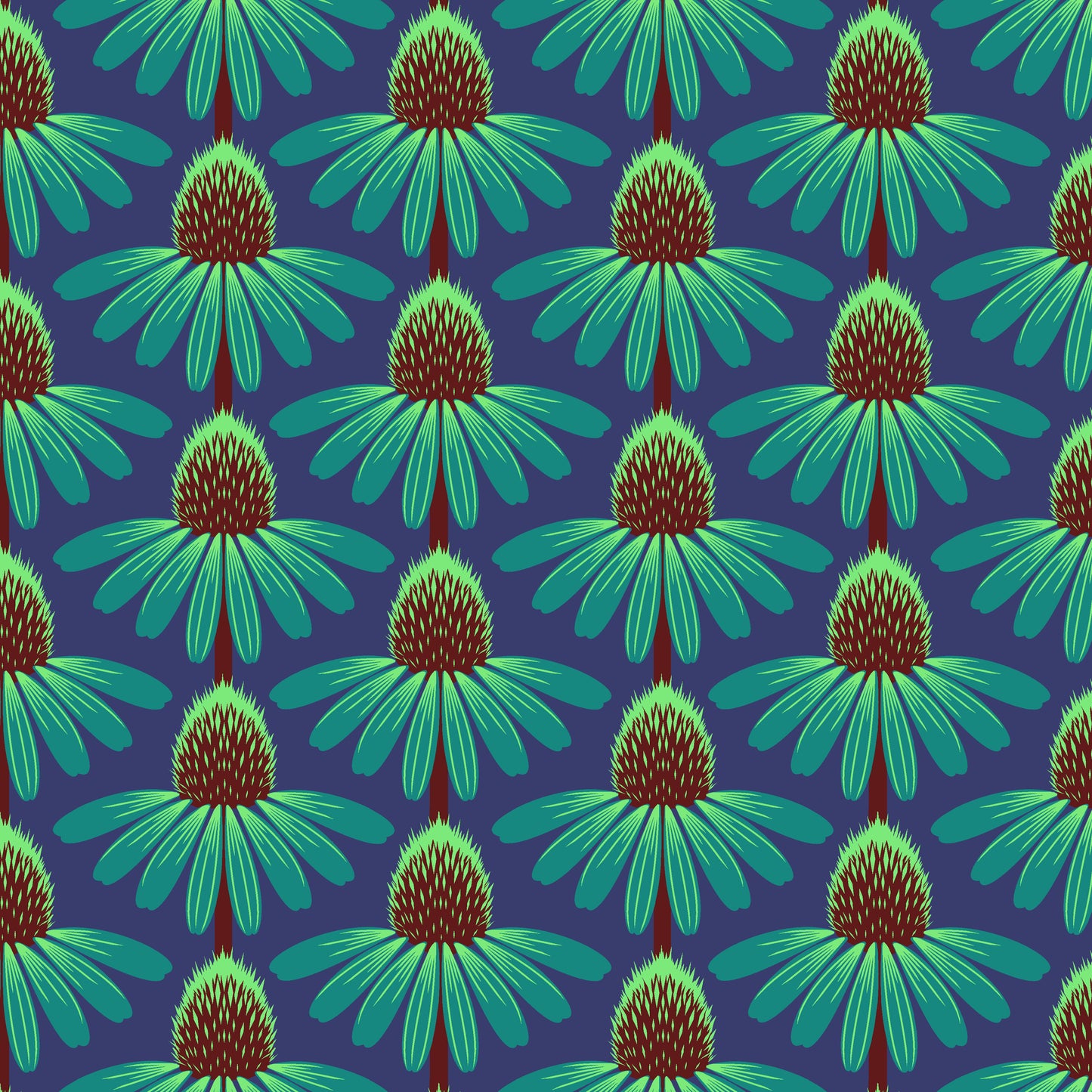 Echinacea - Cotton Lawn - Sea