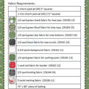 Scrappy Evergreens Quilt Pattern