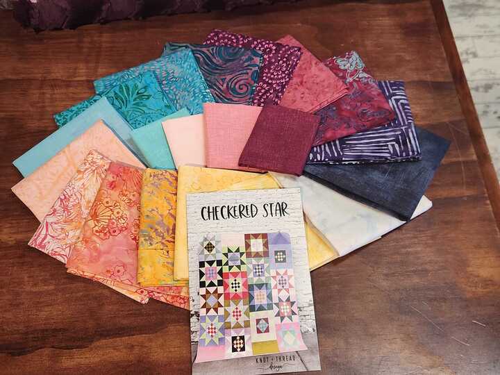 Checkered Star - Quilt Kit