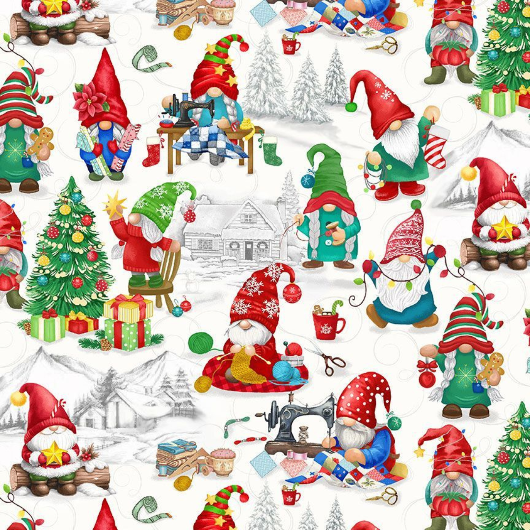 Christmas Quilting Gnomes