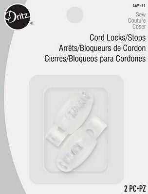 Cord Stops Clear 2ct