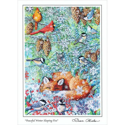 Note Card - Sleeping Fox