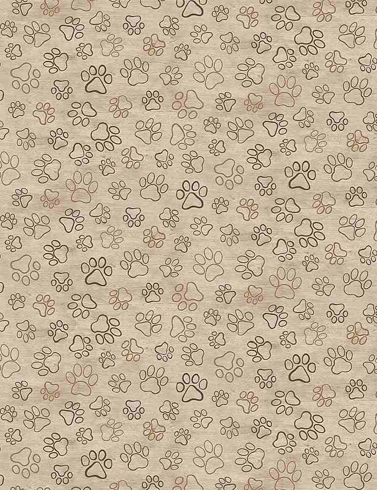 Dog Paw Outline - Natural