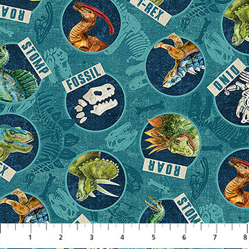 Dino Roar - Teal Multi Heads