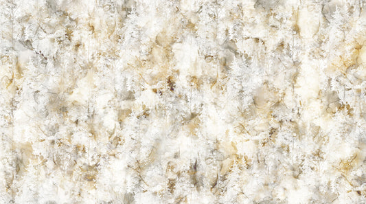 Misty Morning - Trees - White Multi