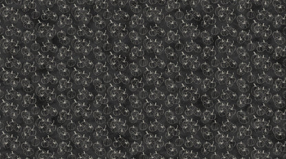 Black and white geometric pattern on a black background