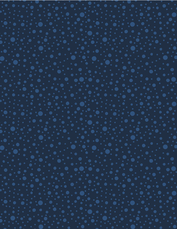 Dotty Dots - Navy on Navy