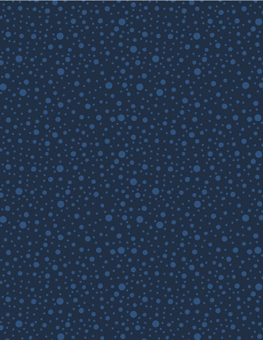 Dotty Dots - Navy on Navy
