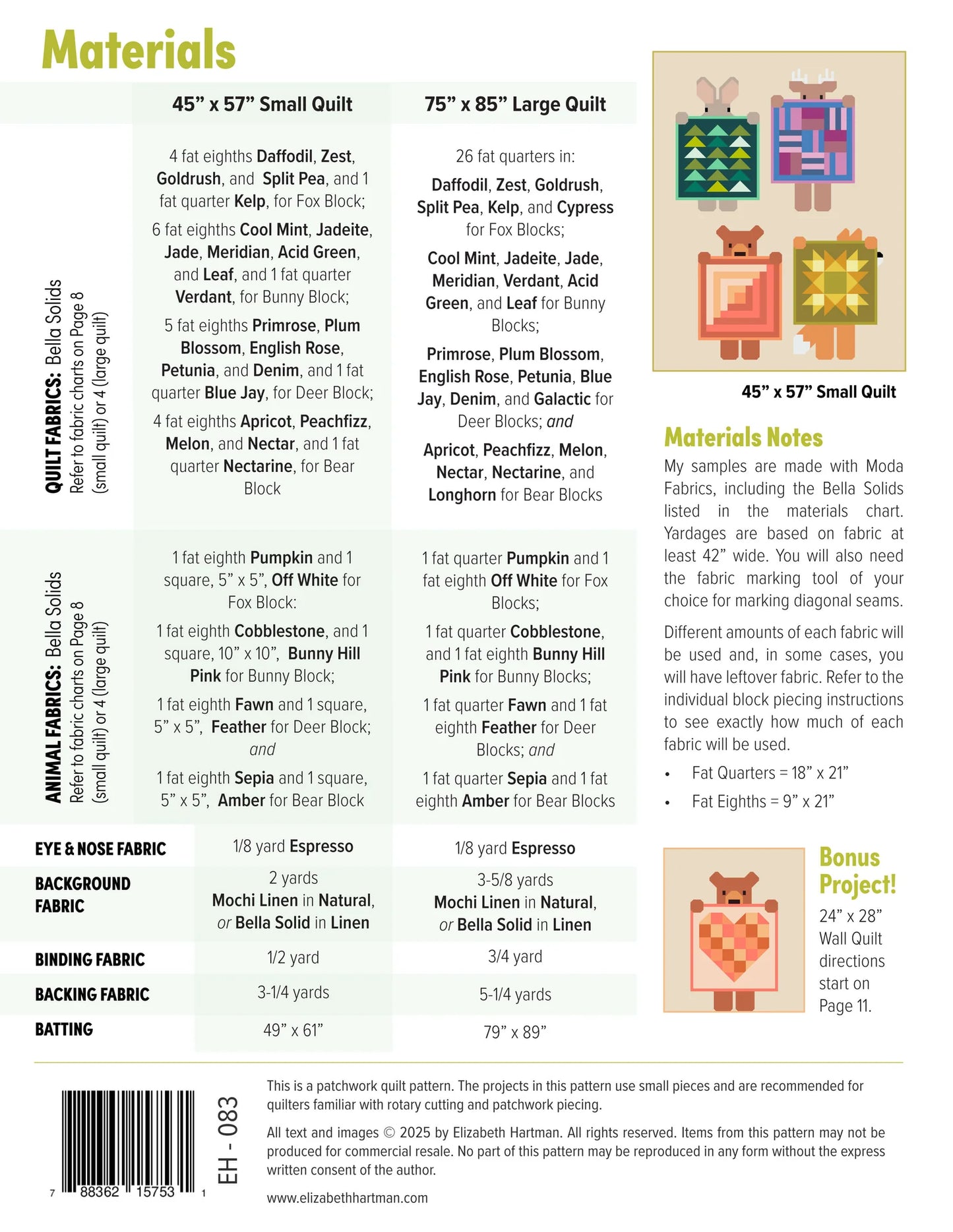 Pre-order - Show & Tell Quilt Pattern - Elizabeth Hartman