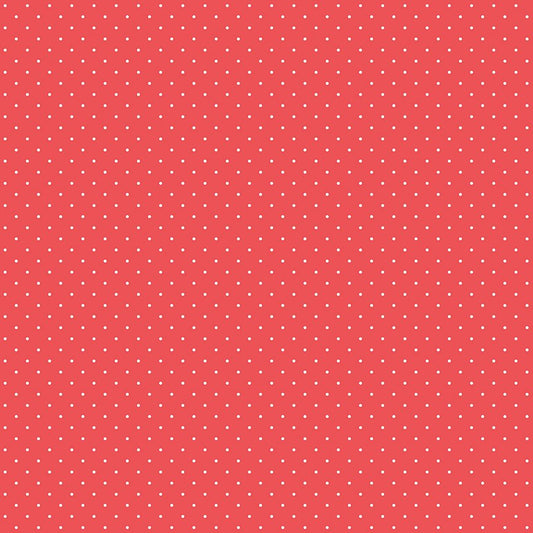 Flannel Dots - Red