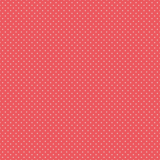 Flannel - Swiss Dot - Red