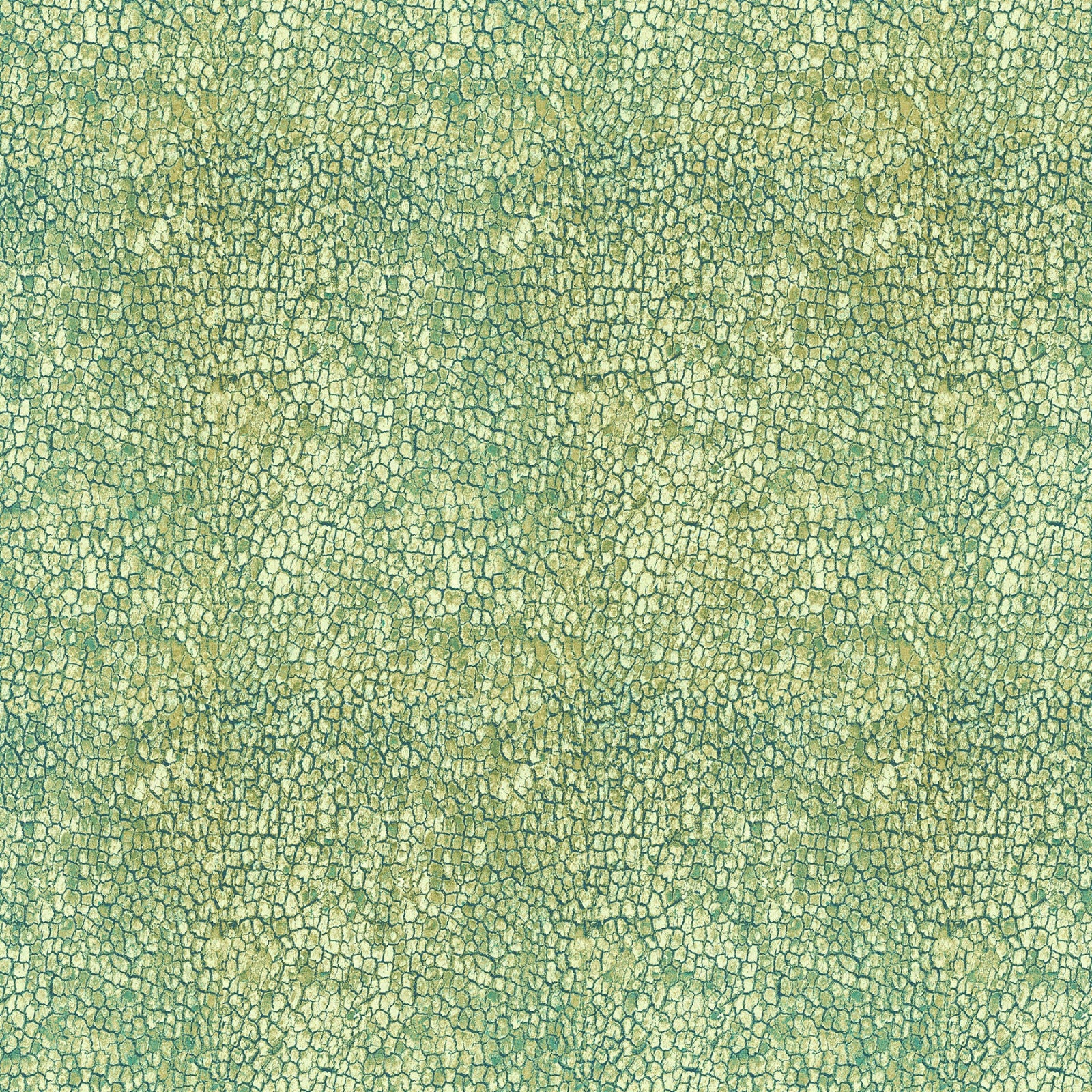 A close-up of a textured material with a pebbled or cracked surface pattern in muted green and beige tones.