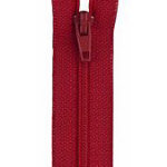 All-Purpose Polyester Coil Zipper 20" Red