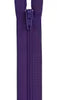 All-Purpose Polyester Coil Zipper 14in Purple