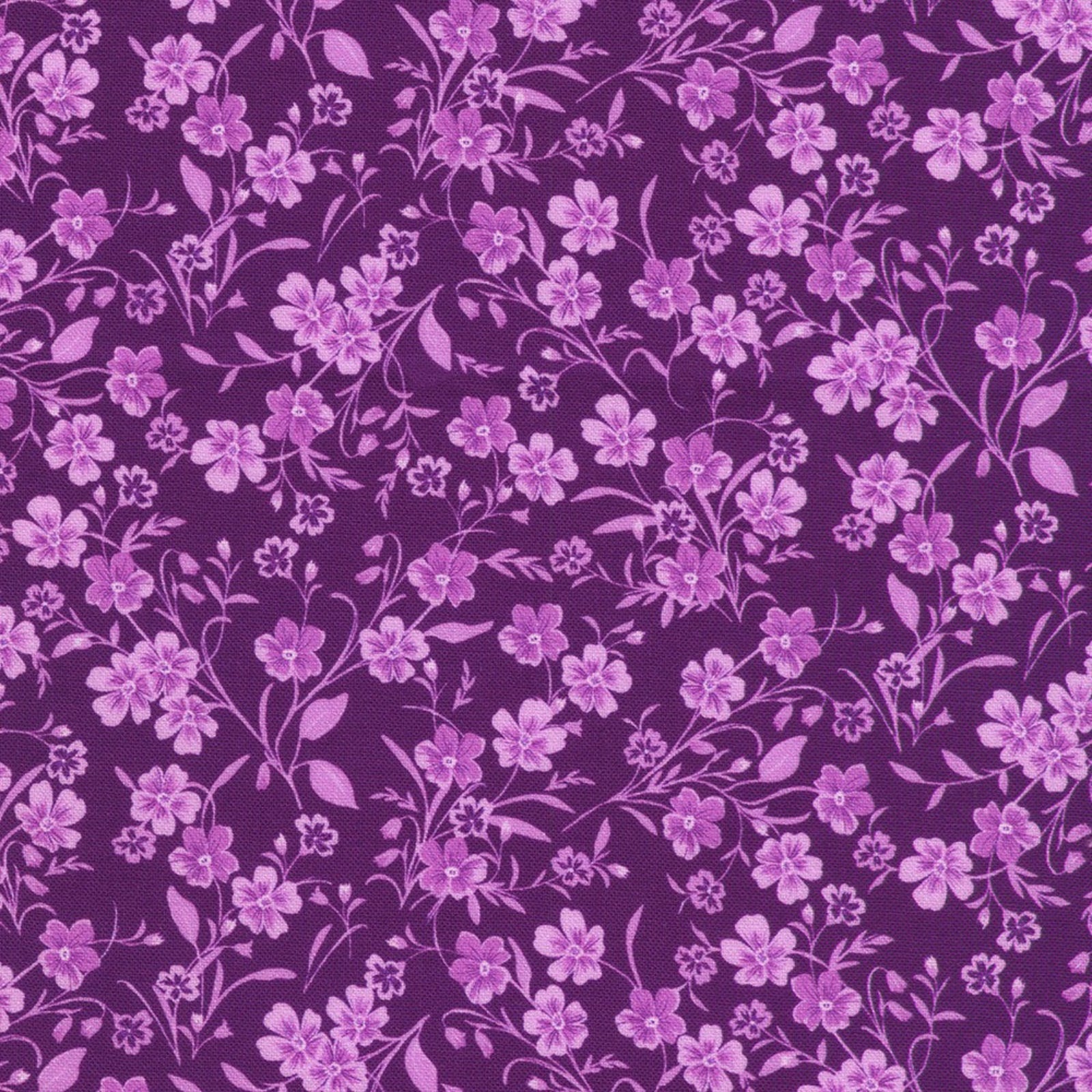 Purple floral pattern on a purple background