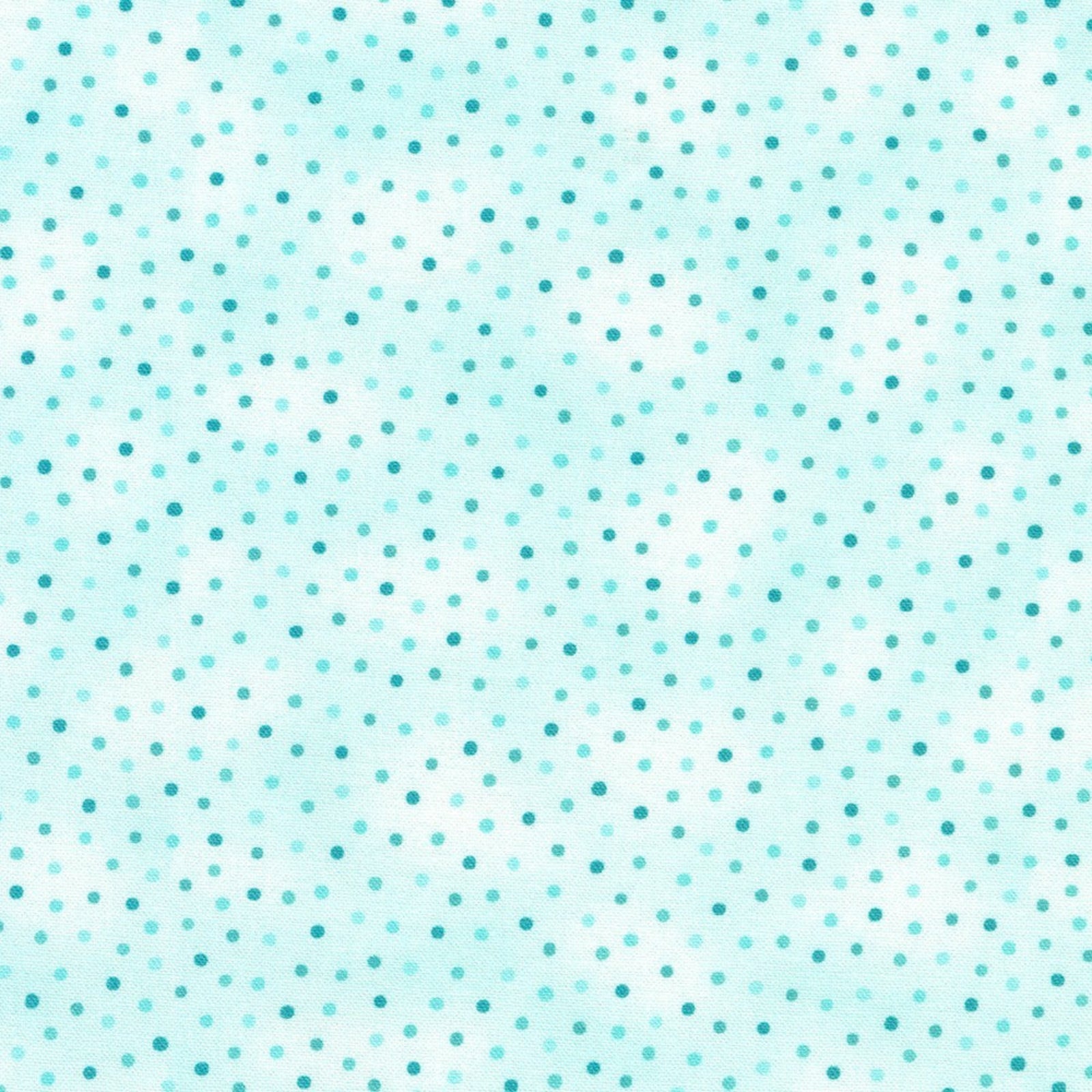 A repeating pattern of small teal dots on a very light mottled aqua background.