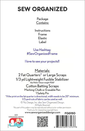 Sew Organized - Pattern and Frame