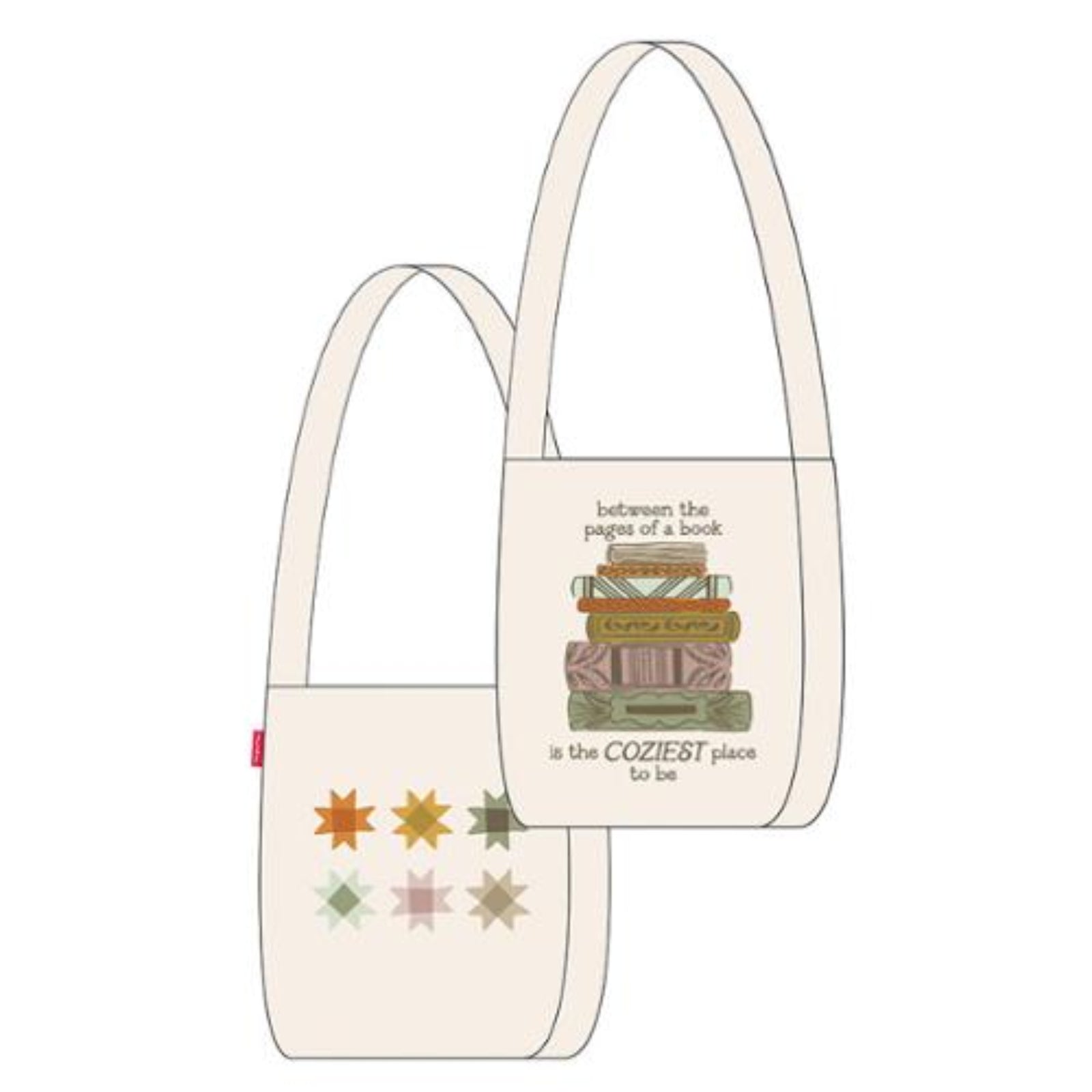 tote bag with screen printing on each side