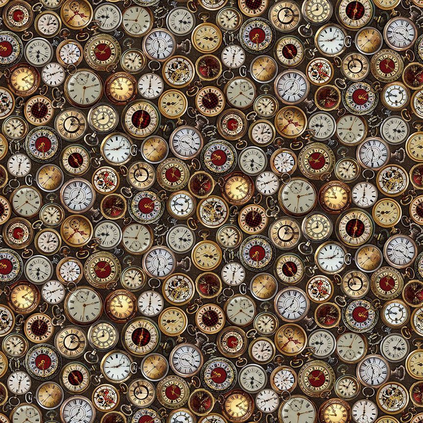 Various pocket watches on a dark background.