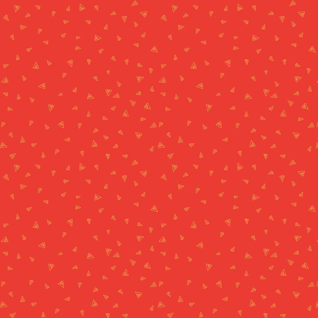 Fantasticats - Gold Triangles - Orange Metallic