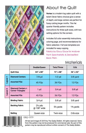 Vortex Quilt Pattern