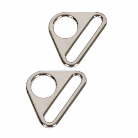 Hardware - Triangle Ring 1.5" Nickel 2pc
