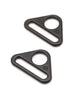 Hardware - Triangle Ring 1" Black 2pc
