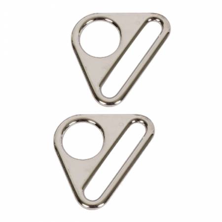 Hardware - Triangle Ring 1" Nickel 2pc