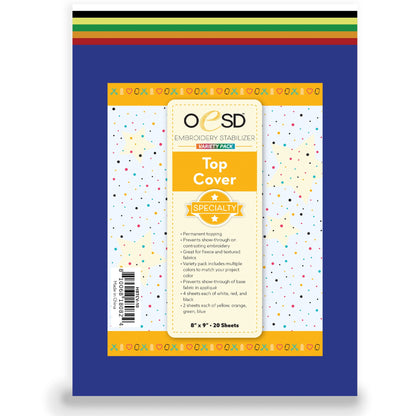 Top Cover Permanent Topping - Colors 8"x9" - 20 sheets
