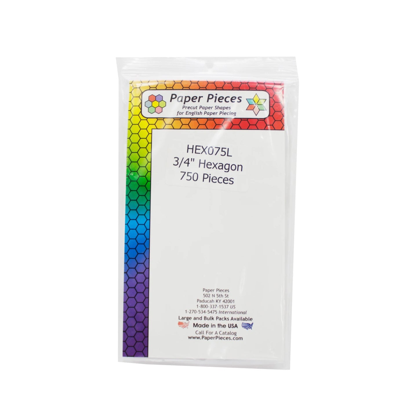 Hexagon 3/4" 750pcs