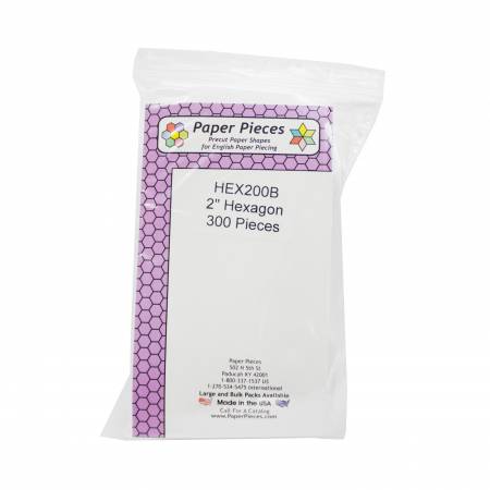 2" Hexagon Paper Pieces 300pc