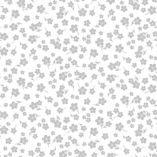 White on White - Tossed Geranium Flowers