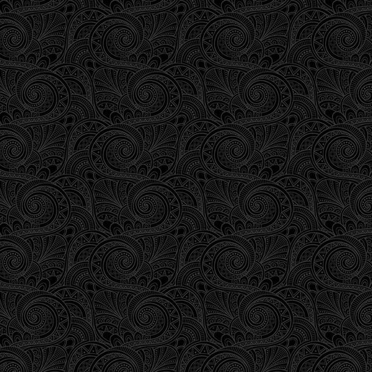 Geo Swirls - Black