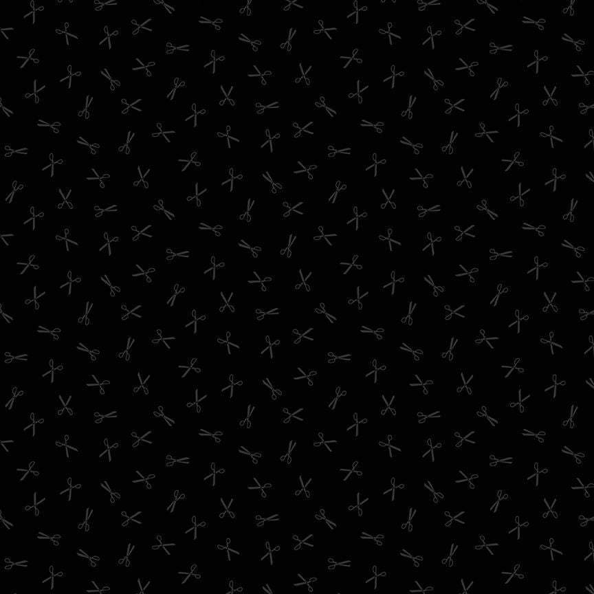 Tossed Scissors - Black