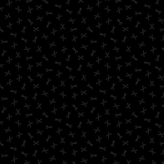 Tossed Scissors - Black