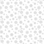 Pattern of snowflakes on a white background