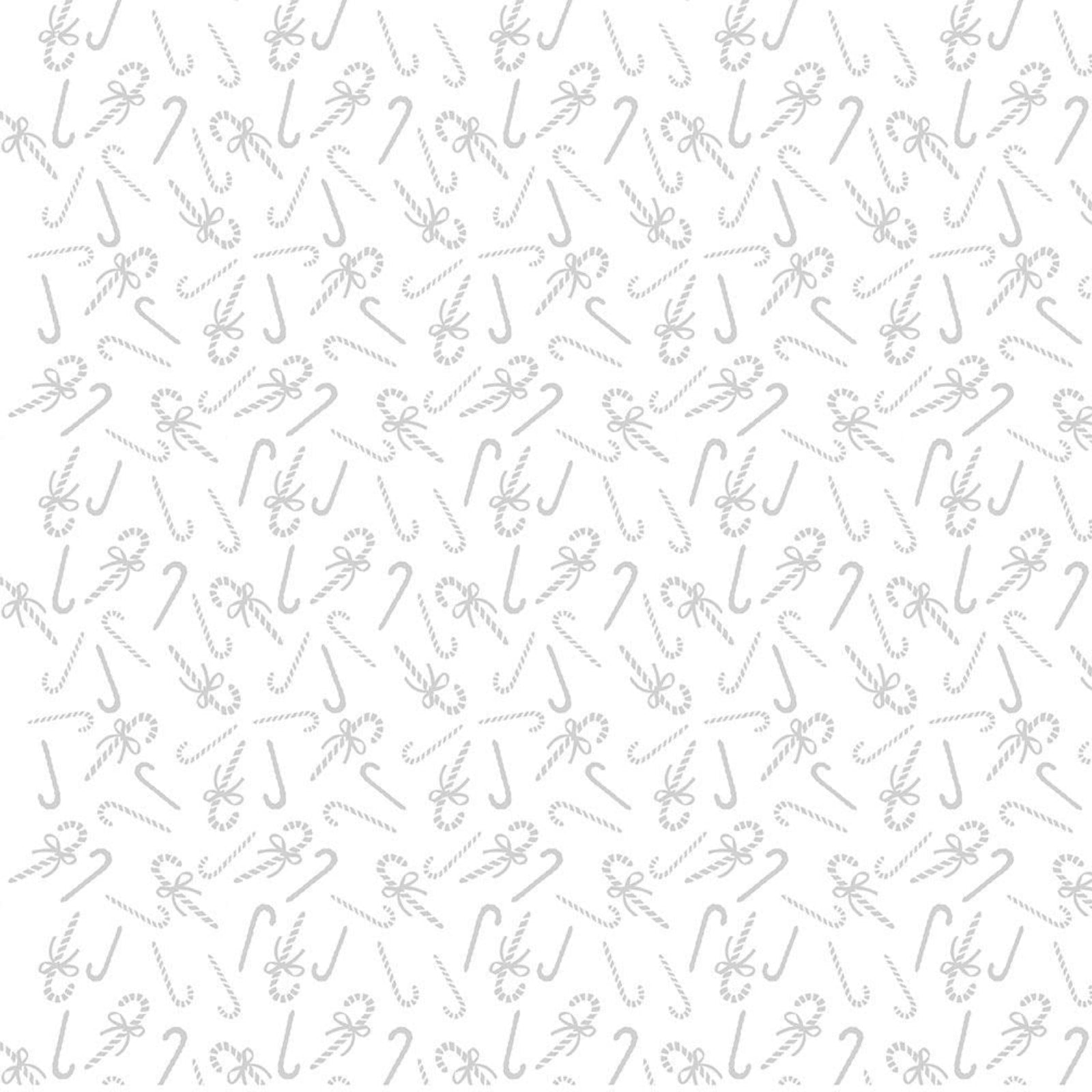 White candy canes on a white background