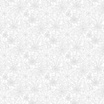 A seamless repeating pattern of intricate spiderwebs drawn in thin white lines on a solid white background.