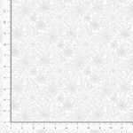 Pattern of spider webs on a white background with a ruler on the left side.