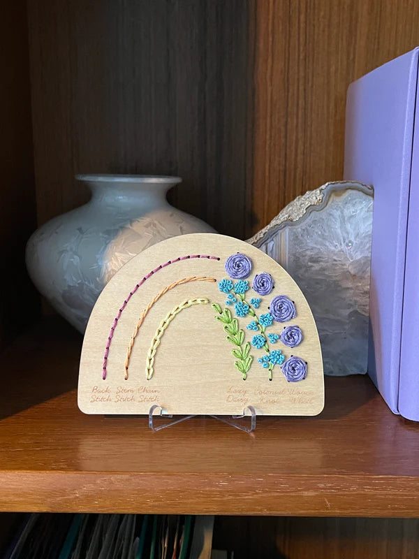 Rainbow Sampler Embroidery - Stitch Disk Kit