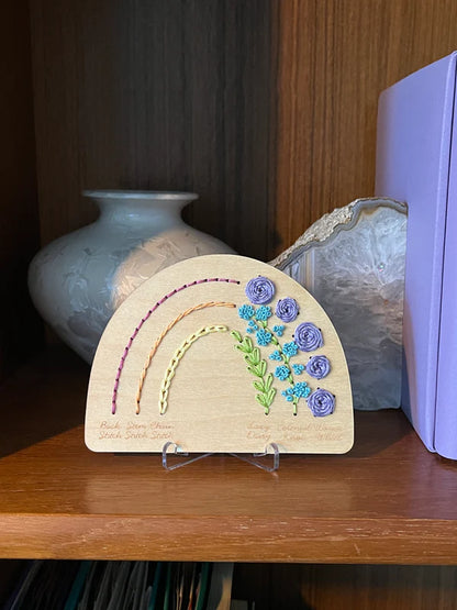 Rainbow Sampler Embroidery - Stitch Disk Kit