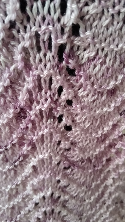 Feather & Fan Scarf - Knitting